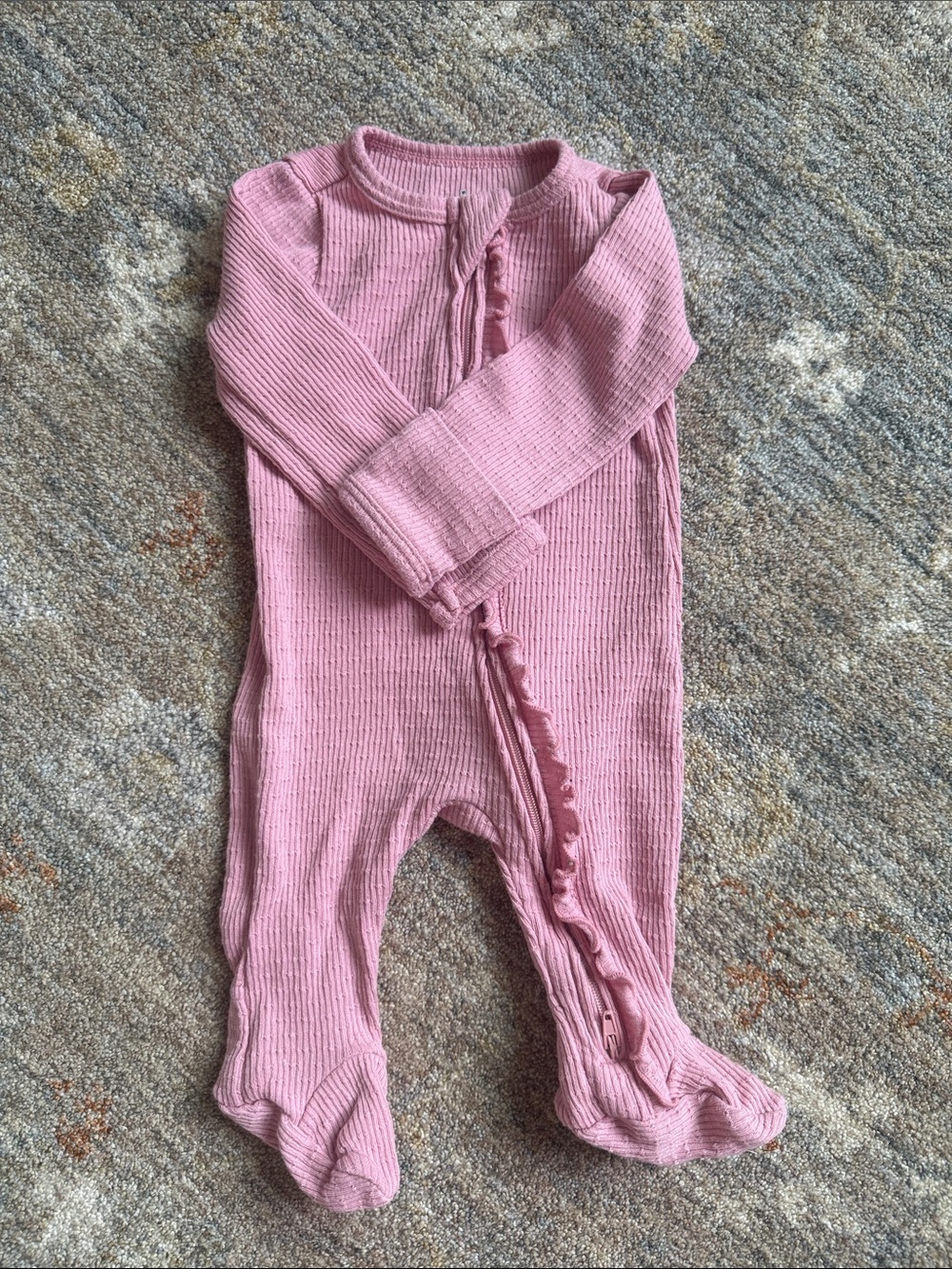 Newborn pink onesie